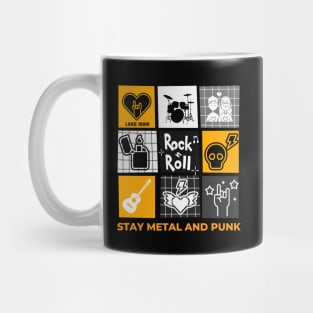 stay metal and punk love mom Mug